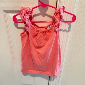 Janie and Jack Coral Ruffle Tank Top